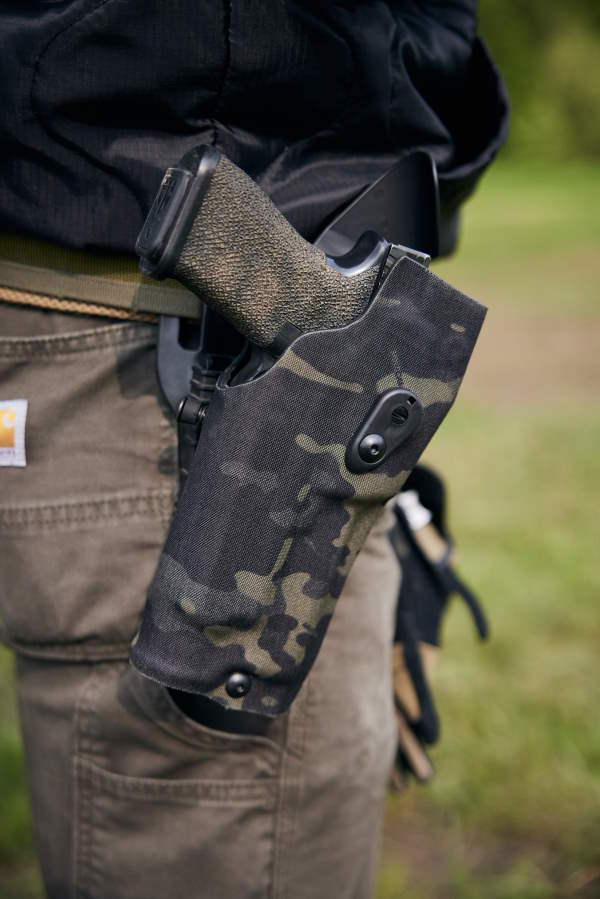 🔫 Funda Estilo Safariland para Glock (con linterna + RMR)